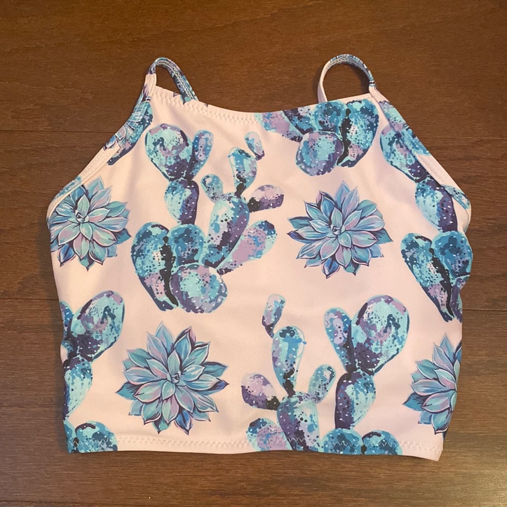 size XS high neck swimsuit top